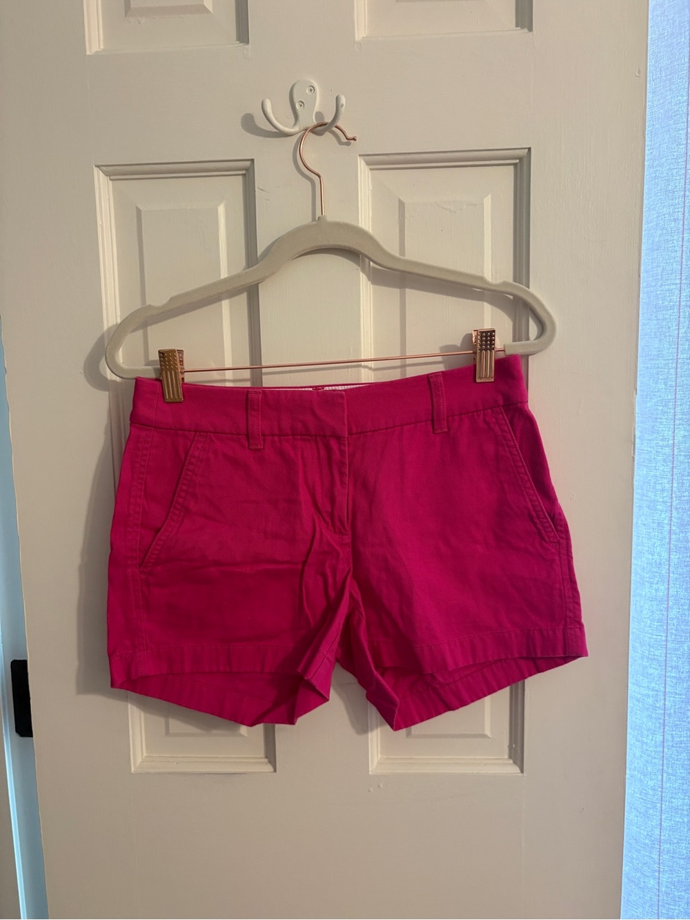 J. Crew Factory Bright Hot Pink Cotton Shorts